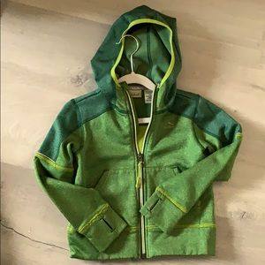 LL Bean fleece lines zip up size S4